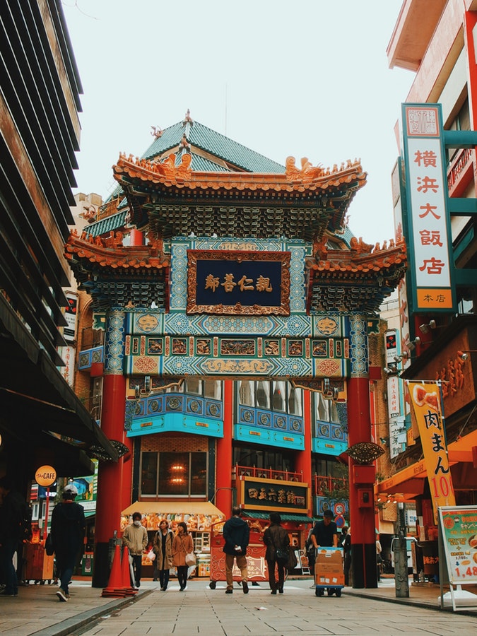 Temple dans les rues Chinoises