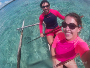 Morgane et Toni profitent sur l'eau