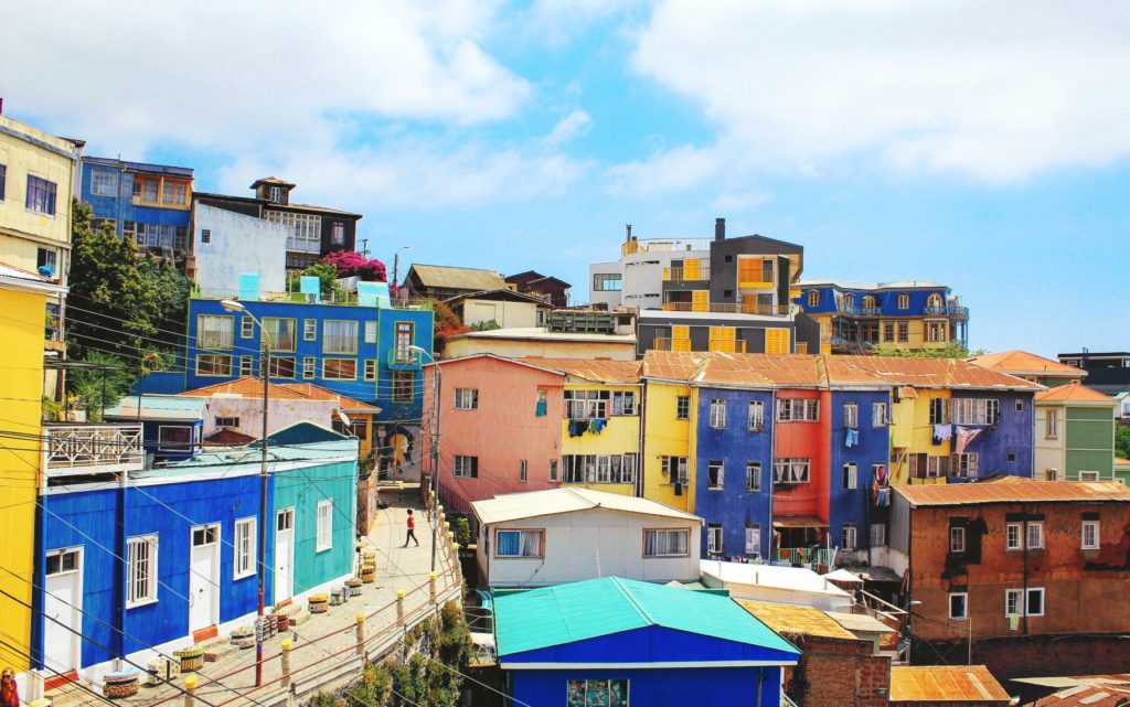 maisons colorées Valparaiso