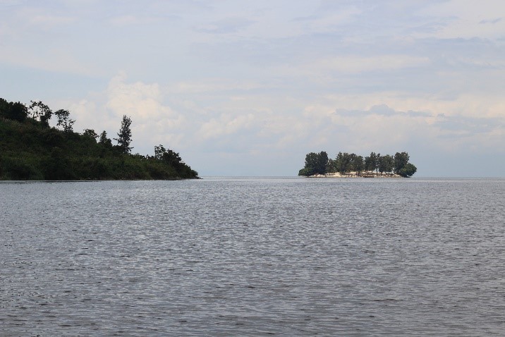 Petite île au Rwanda
