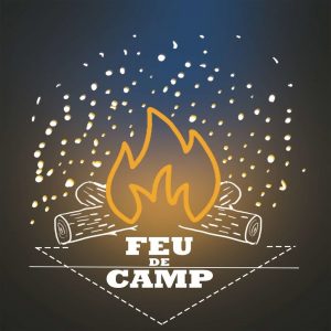 Logo podcast feu de camp