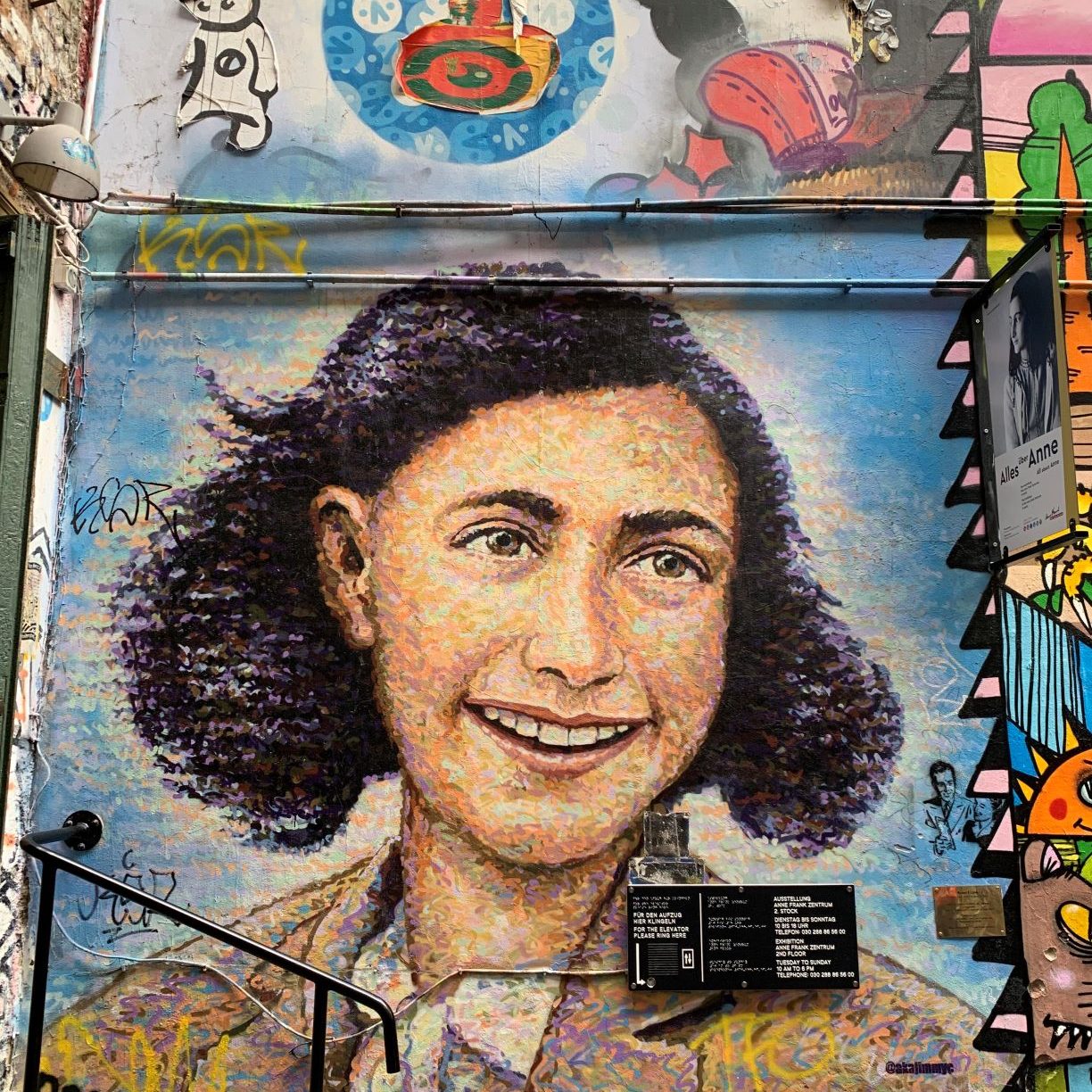 Street art - Anne Frank