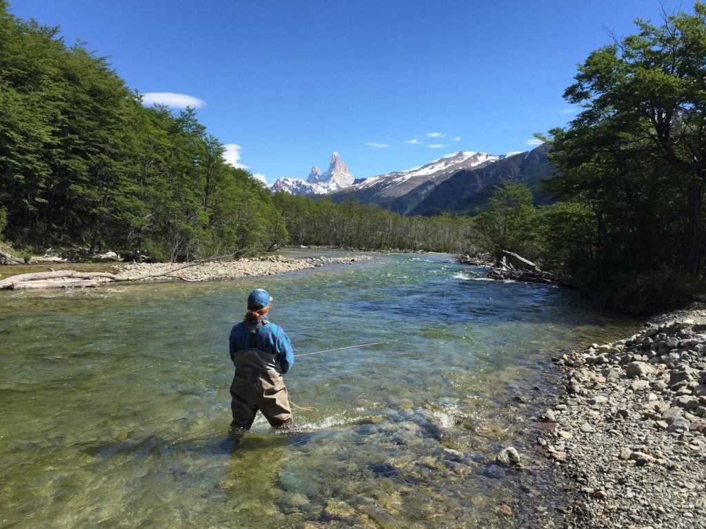 Pêche dans la rivière