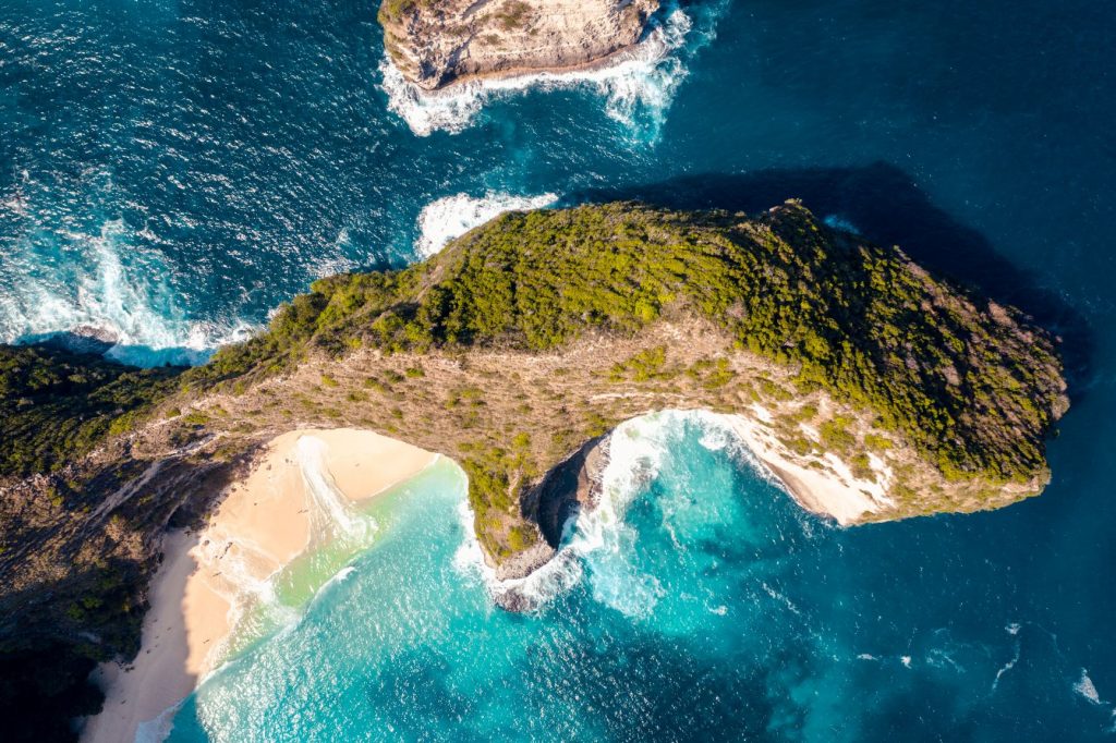 Nusa Penida vue du ciel