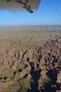 Vue aérienne sur le Purnululu National Park