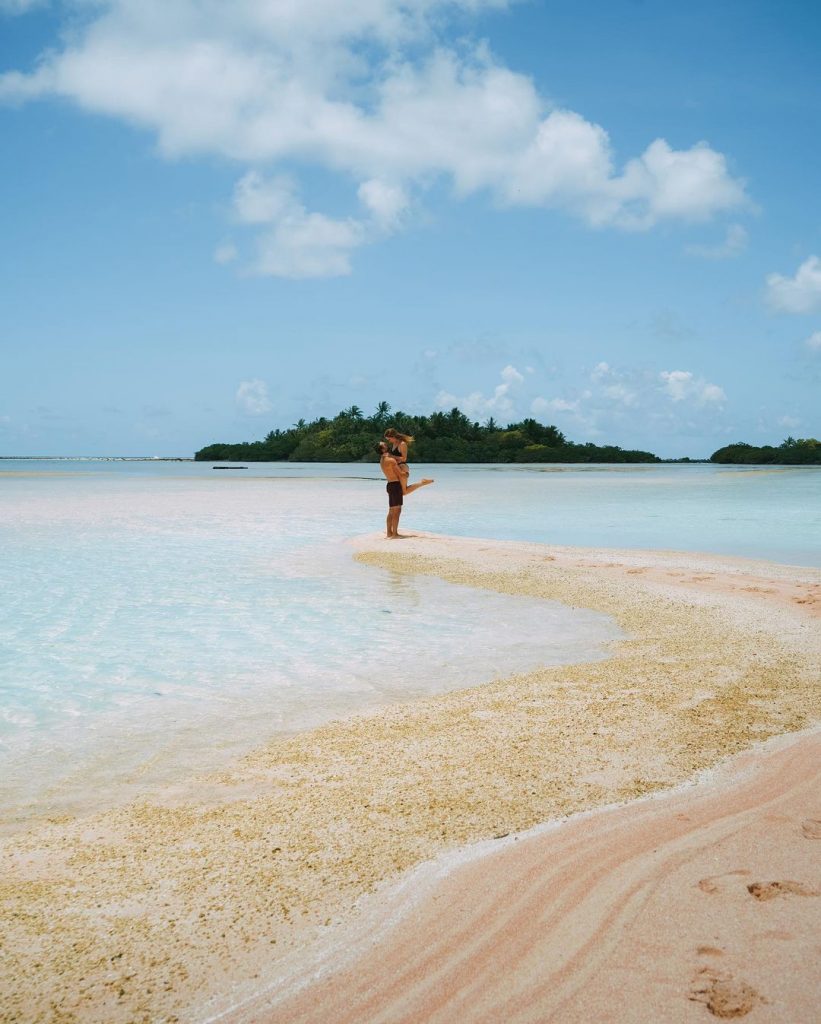La Polynésie et son eau bleu